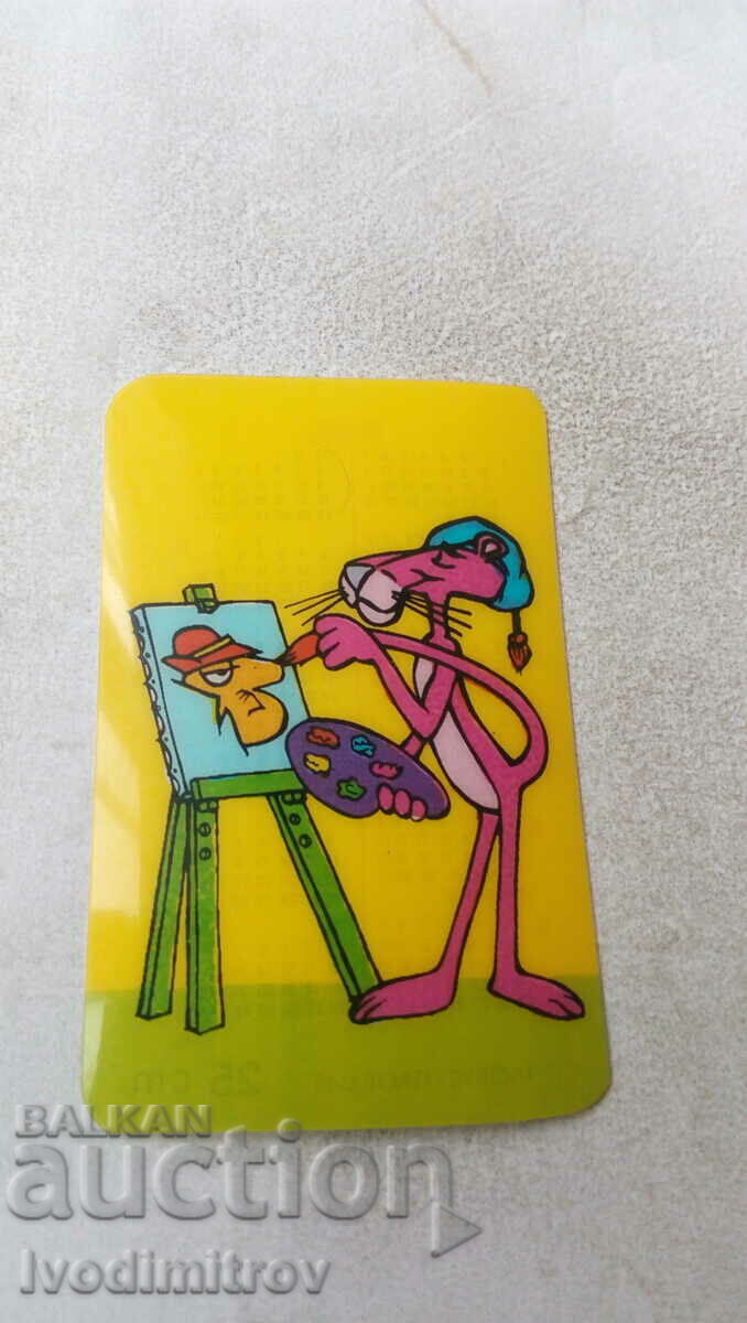 Pantera Roz desenează calendarul 1990