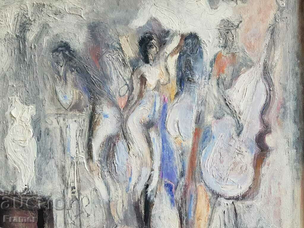 Auction Petar Pironkov Rome in white 2017. oil from an exhibition in Italy Auction Petar Pironkov Rome in white 2017. oil from an exhibition in Italy