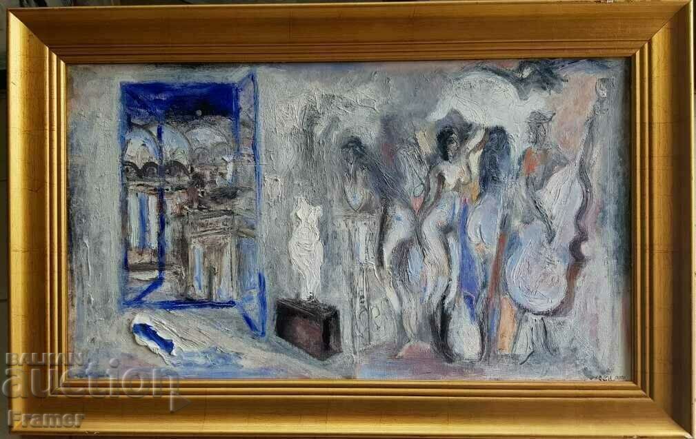 Petar Pironkov Roma în alb 2017. ulei dintr-o expoziție din Italia Petar Pironkov Roma în alb 2017. ulei dintr-o expoziție din Italia