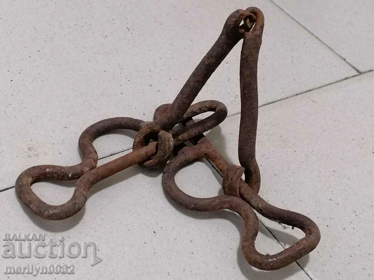 An old forged bridle reins wrought iron, a harness - 5 An old forged bridle reins wrought iron, a harness - 5