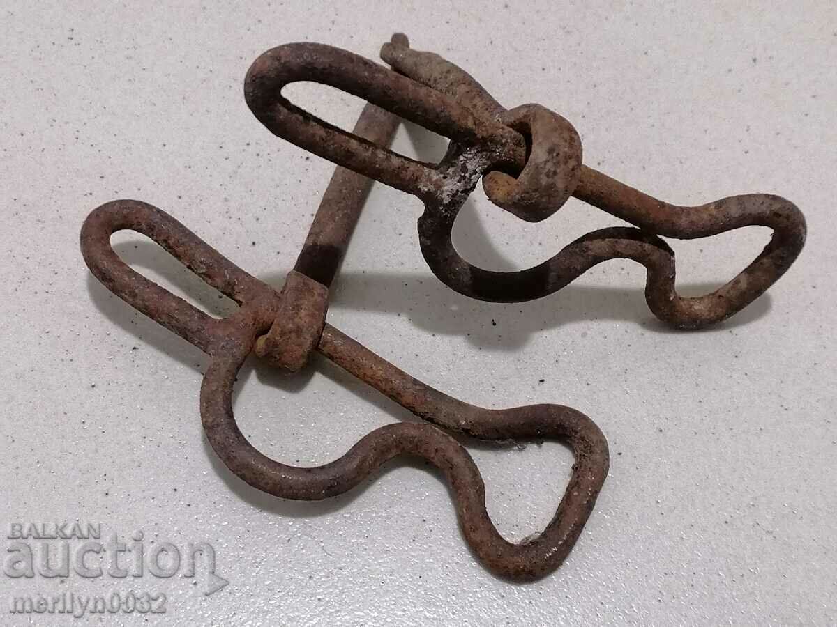 An old forged bridle reins wrought iron, a harness - 6 An old forged bridle reins wrought iron, a harness - 6