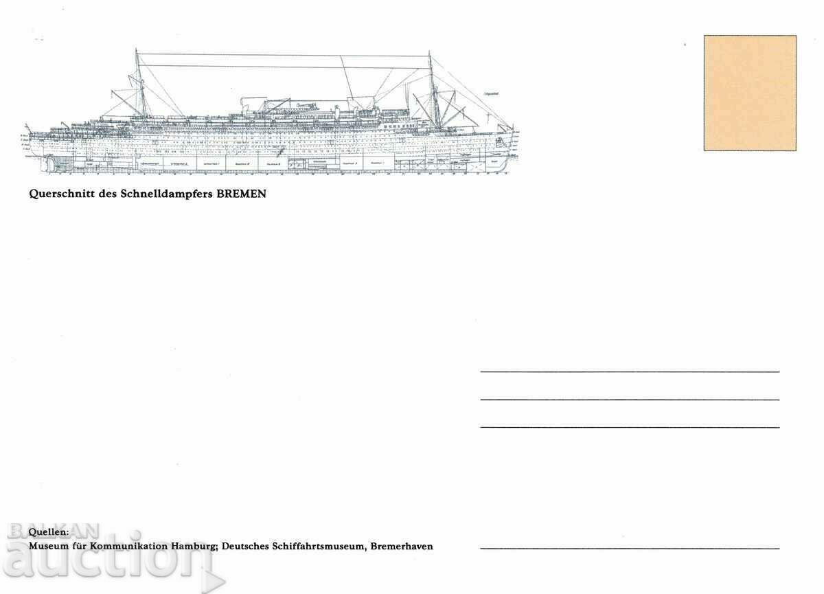 Auction  FDC ships Germany 2004 with leaflet and postcard