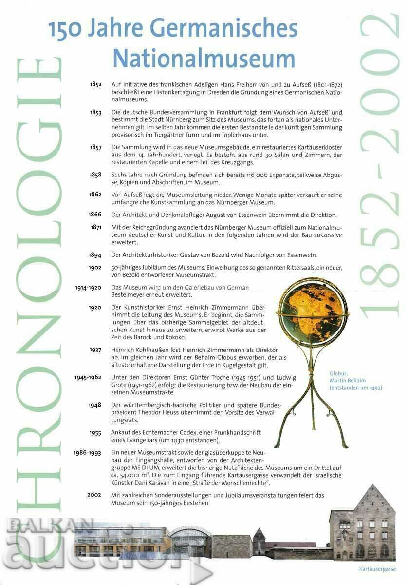 FDC PSP Γερμανίας 2002 με φυλλάδιο και καρτ ποστάλ - 5