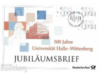 FDC Γερμανία 2002 με φυλλάδιο και καρτ ποστάλ