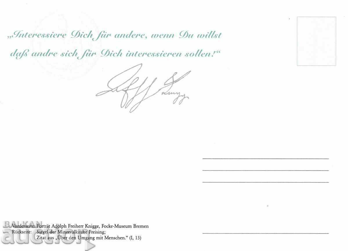 Auction PSP Germany 2002 with leaflet and postcard Auction PSP Germany 2002 with leaflet and postcard