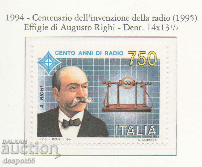 1994. Ιταλία. 100 χρόνια ραδιόφωνο.