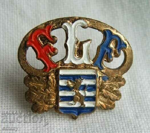 Enamelled badge - Football Federation of Luxembourg