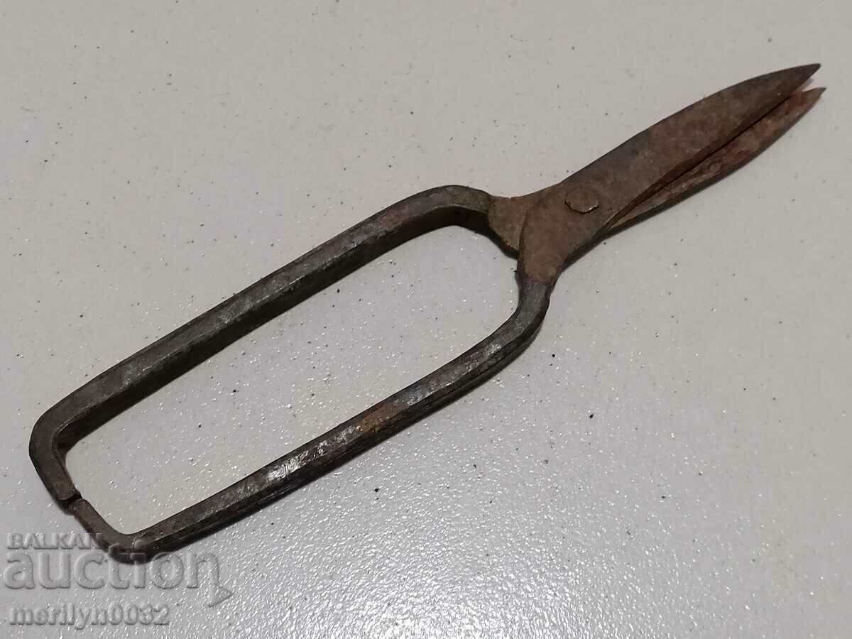 Old wrought iron scissors, knife, wrought iron scissors with price 49.00 BGN | € 25.05