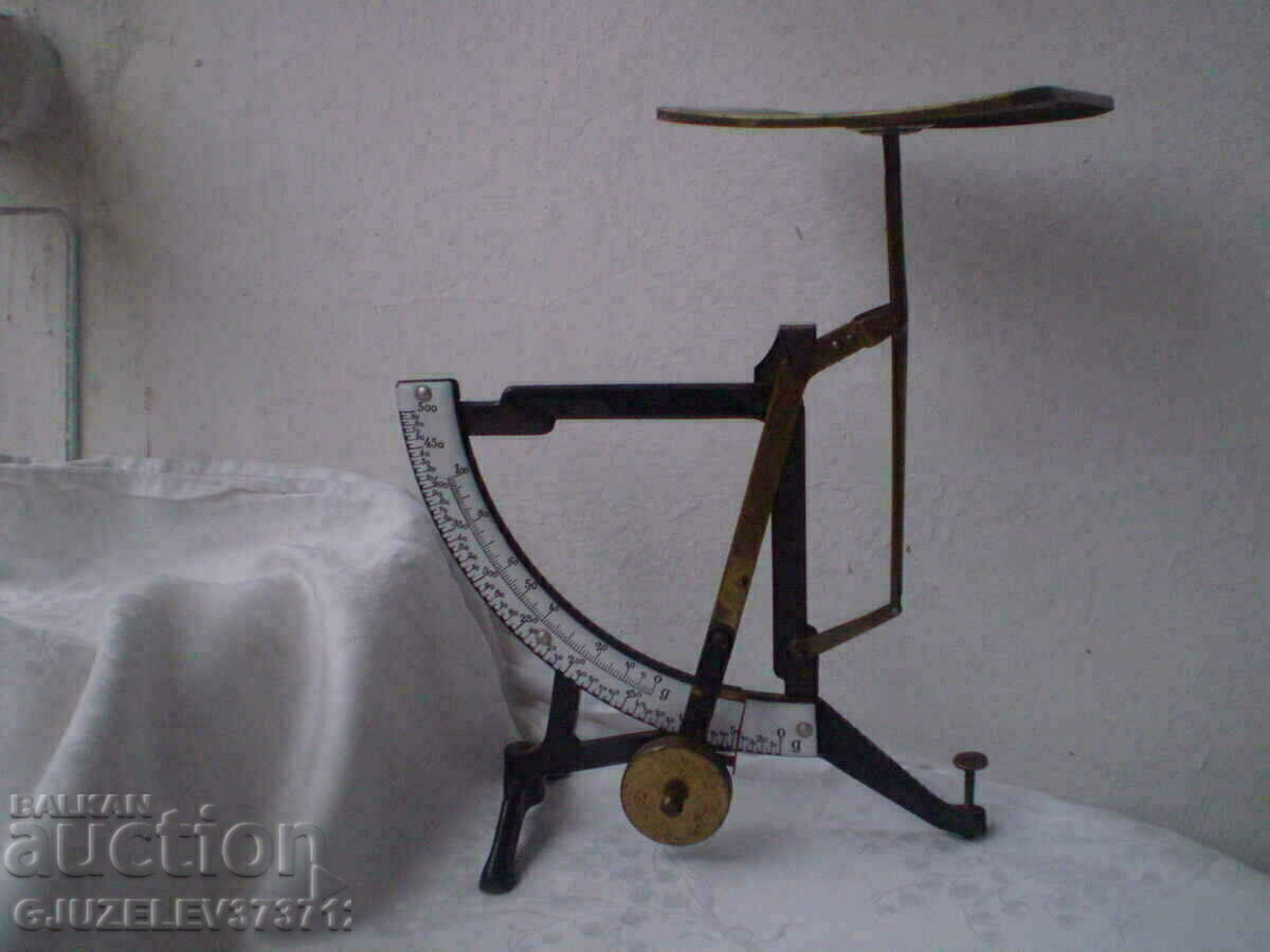 Αντίκα Ζυγαριά Ταχυδρομικής Ζυγαριάς Σμάλτο