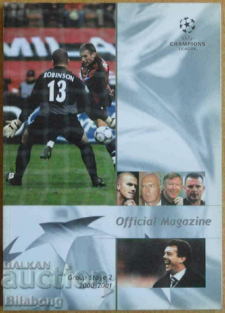 Ediție oficială - Liga Campionilor 2000/01 Faza grupelor 2