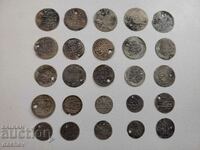25 pcs. Silver Turkish coins from jewelry Turkey silver rare