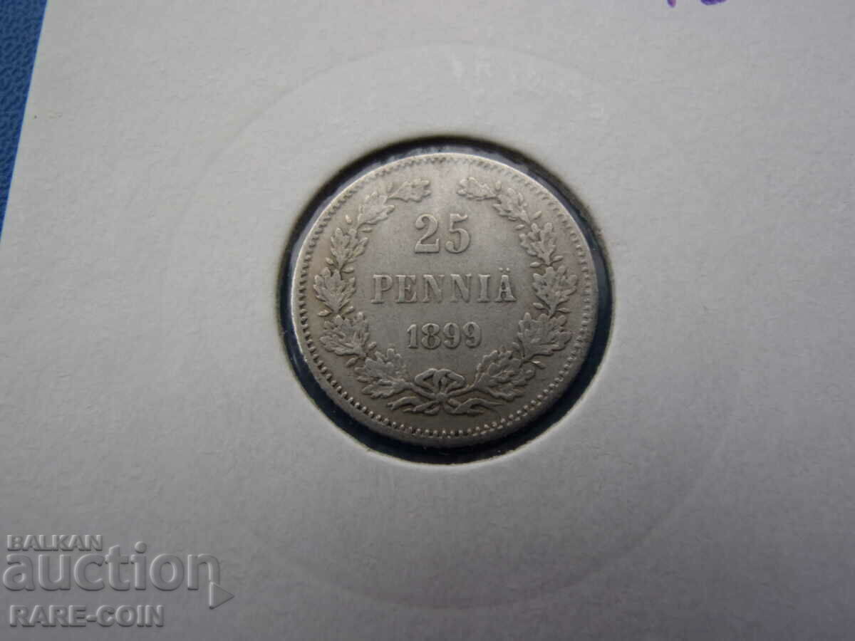 RS(52) Russia Nicholas II 25 Pennia 1899 Rare