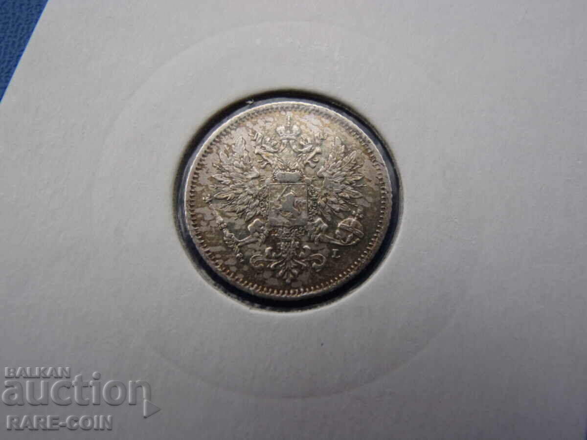 RS(52) Russia Nicholas II 25 Pennia 1909 Rare with price € 11.25 | 22.00 BGN