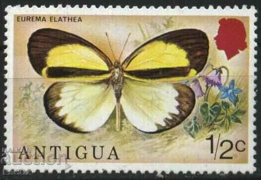 Pure stamp Fauna Butterfly 1975 from Antigua