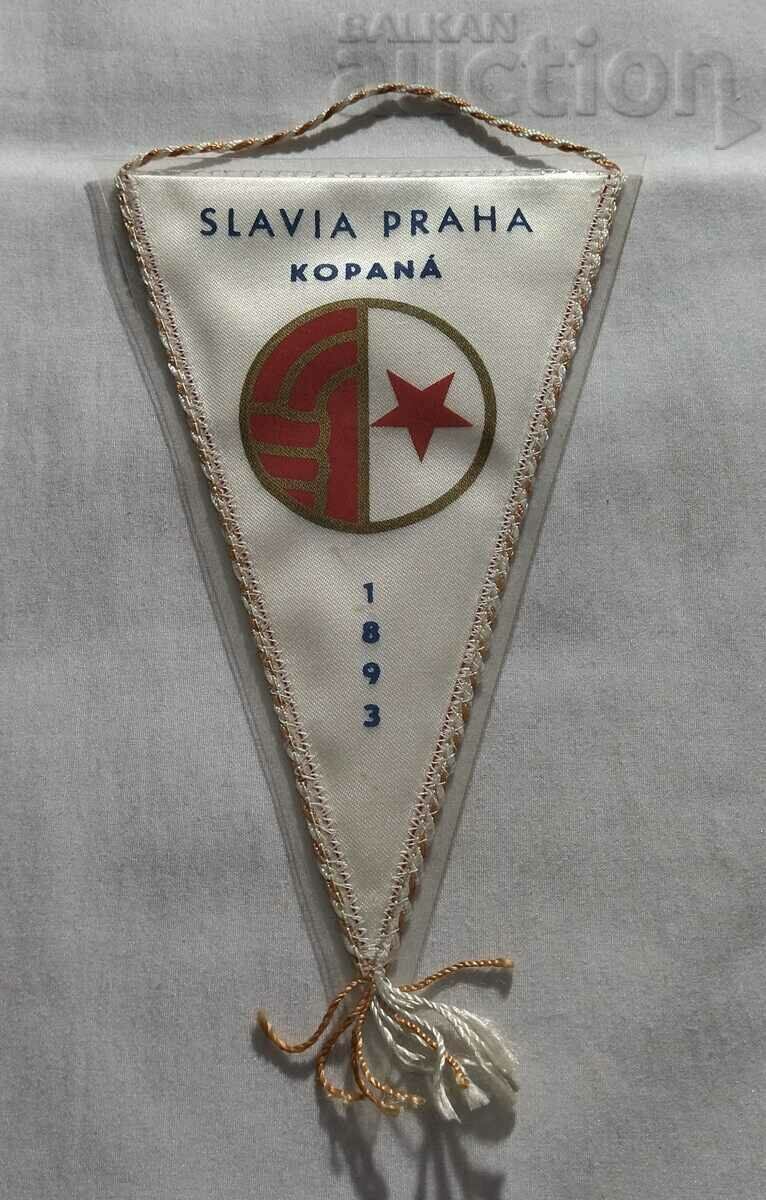 FOOTBALL SLAVIA PRAHA CZECHOSLOVAKIA 1983 FLAG