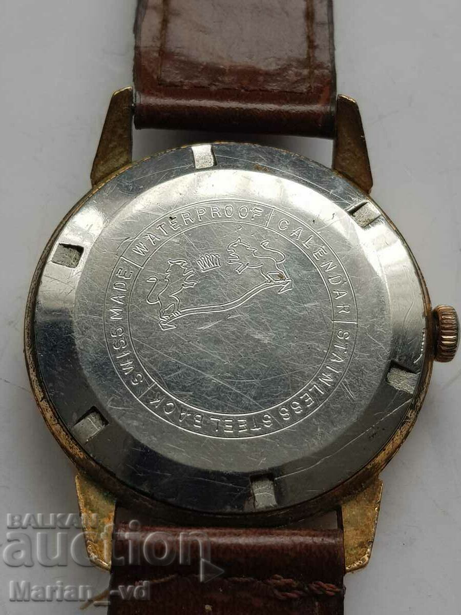 Delivery of Men's ilona ultra flat gold plated mechanical watch