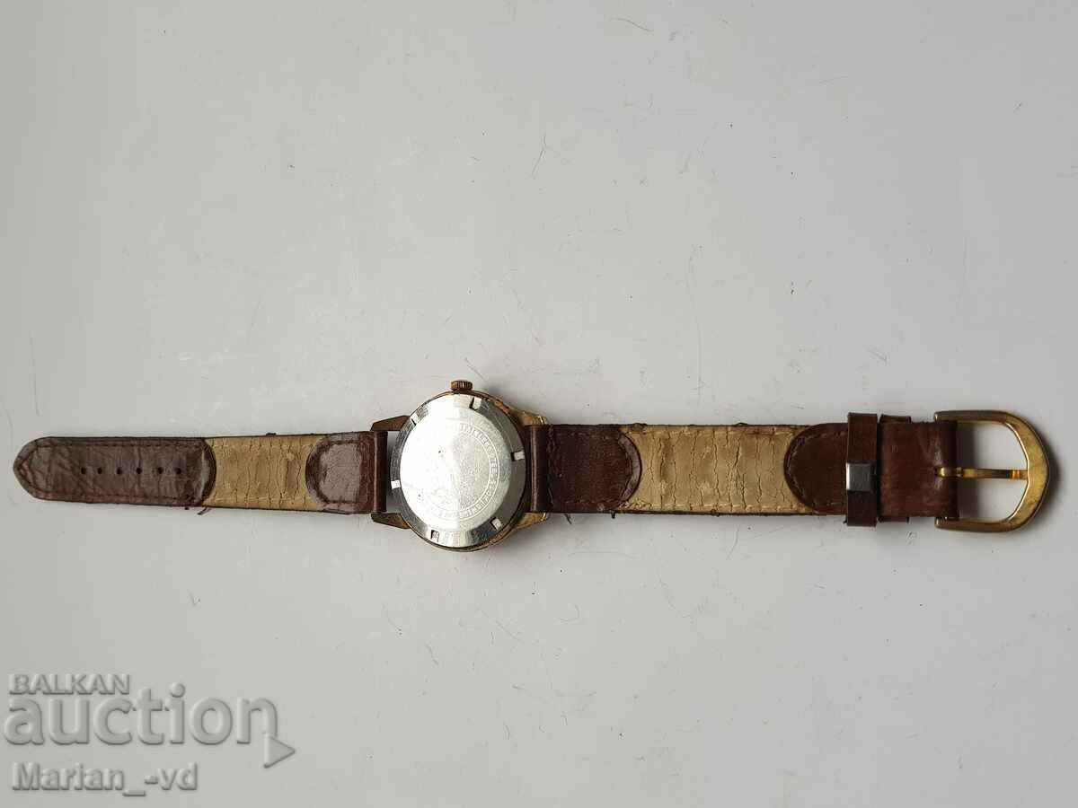 Men's ilona ultra flat gold plated mechanical watch - 5