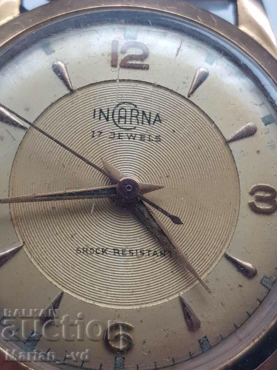 Auction INCARNA Gold Plated Mechanical Men's Watch Auction INCARNA Gold Plated Mechanical Men's Watch