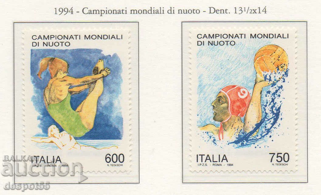 1994. Ιταλία. Παγκόσμιο Πρωτάθλημα κολύμβησης, Ρώμη.