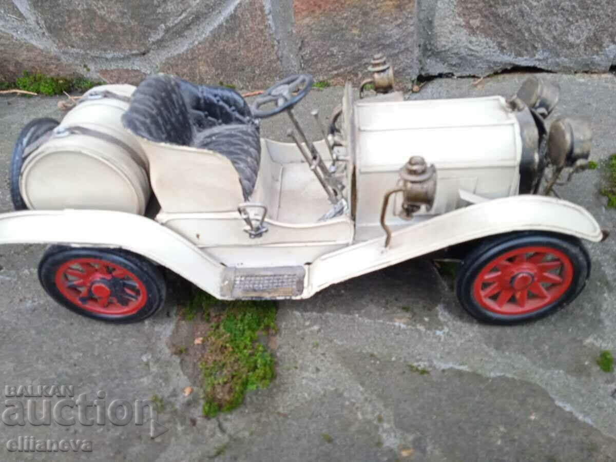 Μεγάλο ρετρό μεταλλικό αυτοκίνητο 28εκ - 5 Μεγάλο ρετρό μεταλλικό αυτοκίνητο 28εκ - 5