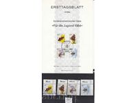 Ersttagsblatt Germania 1984 și seria de timbre