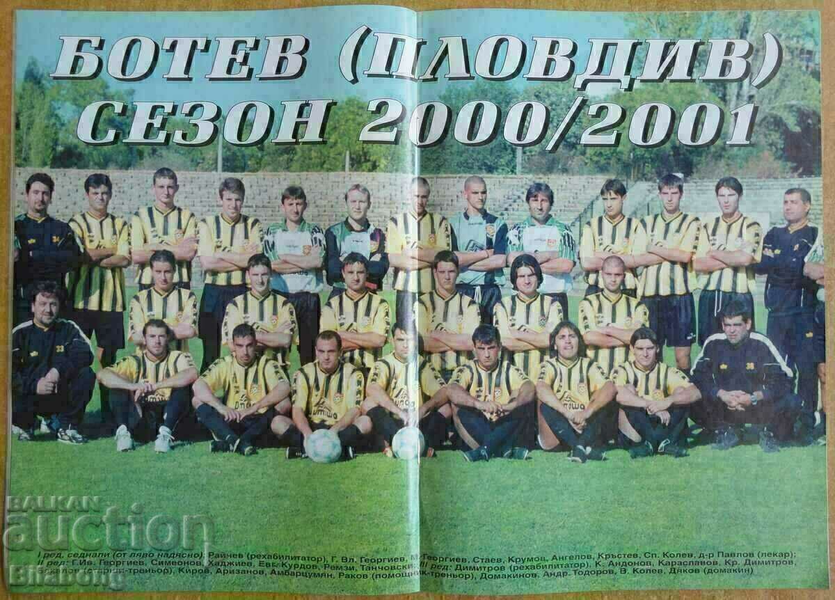 Revista de fotbal - Match shop, octombrie 2000, Botev (Pd) cu preț € 3.00 | 5.87 BGN