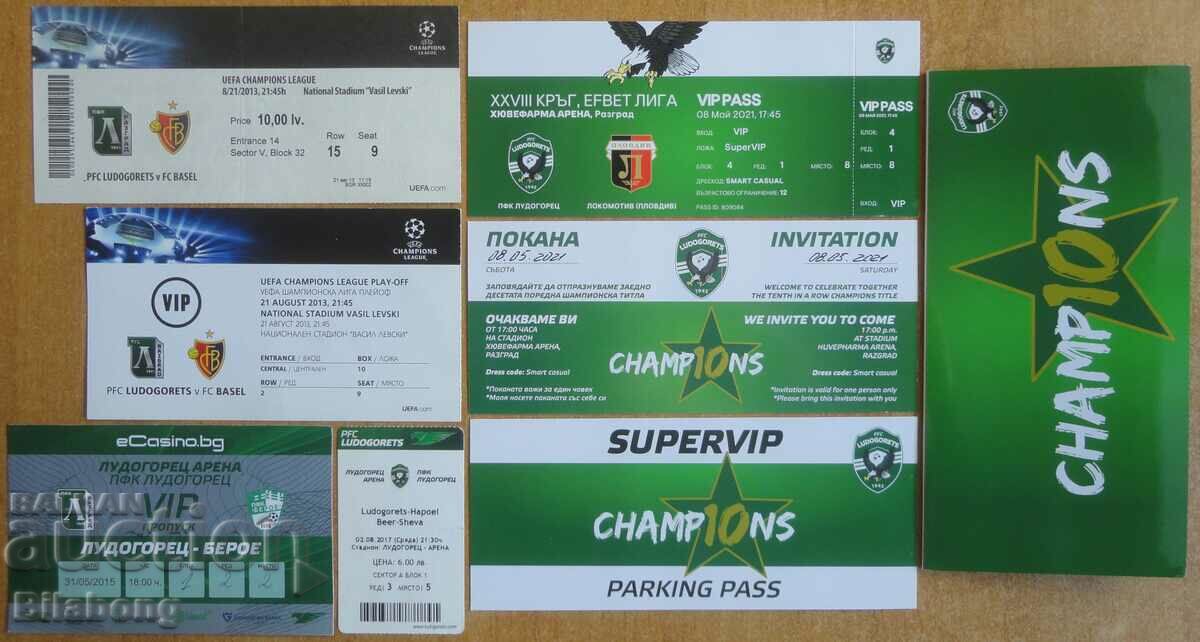 Football tickets of Ludogorets, Lokomotiv Pd, Beroe, Israel