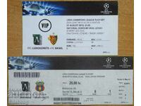 2 bilete de fotbal Ludogorets la turneele europene