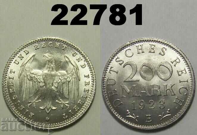 Germania 200 de mărci 1923 IS UNC Excelent