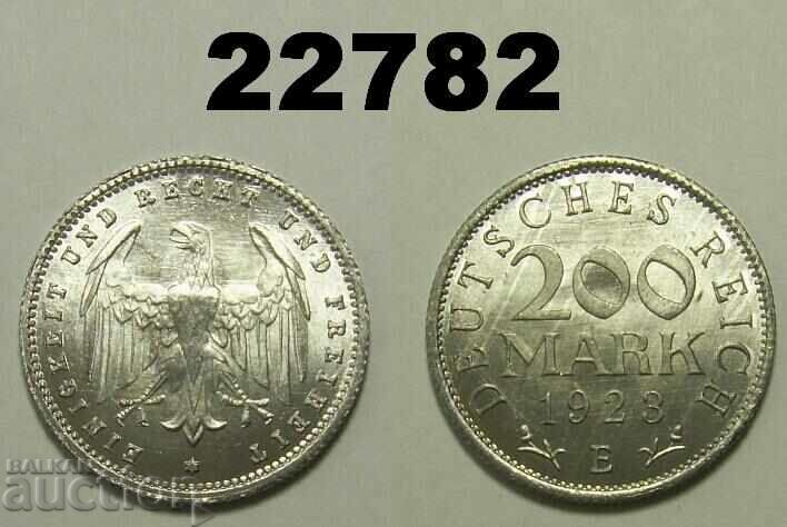 Германия 200 марки 1923 Е UNC Прекрасна
