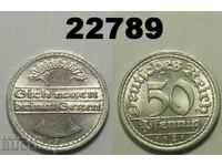 Germania 50 Pfennig 1921 J UNC Fine