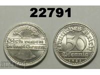Germany 50 Pfennig 1920 J UNC Lovely