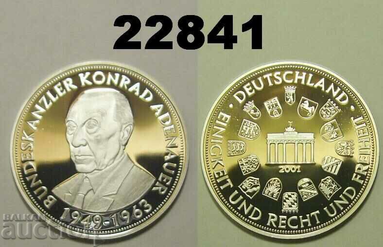 Μετάλλιο 2001 Διακρίνεται ο Konrad Adenauer