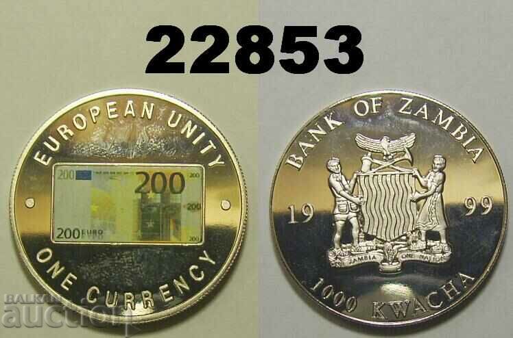 Ζάμπια 1000 Kwacha 1999 – 200 Ευρώ