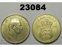 R! Moneda Danemarca 2 coroane 1959