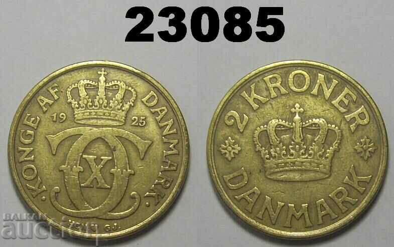 Дания 2 крони 1925 монета