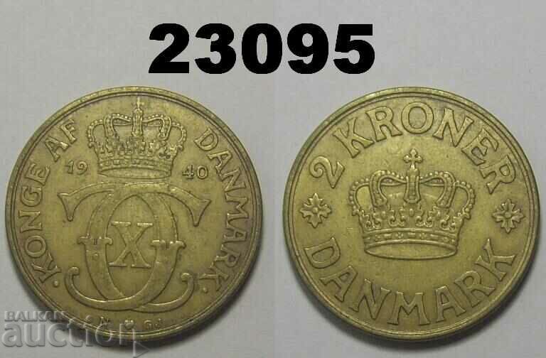 Moneda Danemarca 2 coroane 1940