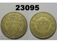 Дания 2 крони 1940 монета
