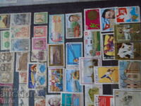 FOLDER WITH 13 SHEETS OF STAMPS FROM DIFFERENT COUNTRIES