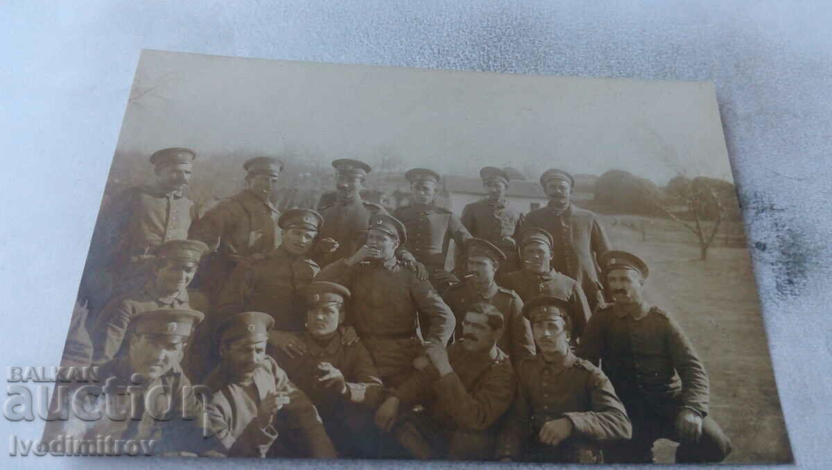 Fotografie Pleven Ofițeri și soldați 1918
