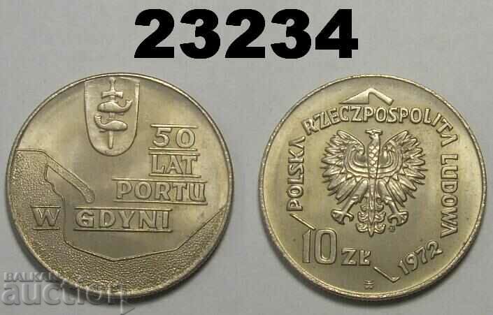 Poland 10 zlotys 1972 Gdynia