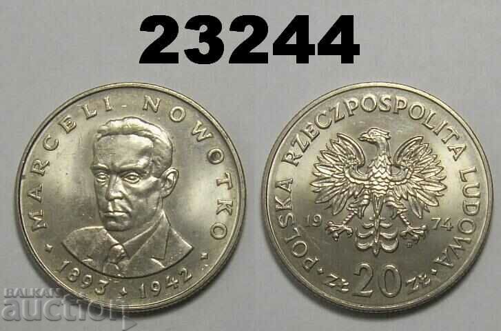 Poland 20 zlotys 1974