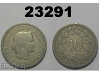 Швейцария 10 рапен 1885