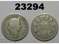 Швейцария 10 рапен 1879