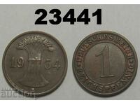 Germania 1 Reichpfennig 1934 E
