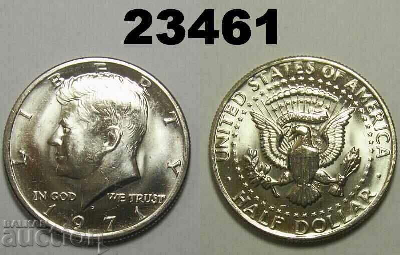 САЩ 1/2 долар 1971 D UNC Прекрасна