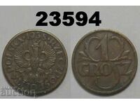 Полша 1 грош 1938 Отлична