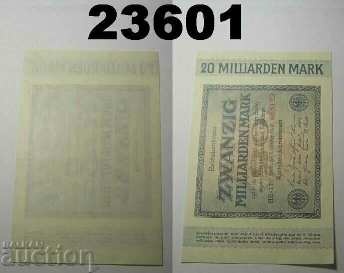 Germany 20 billion marks in 1923