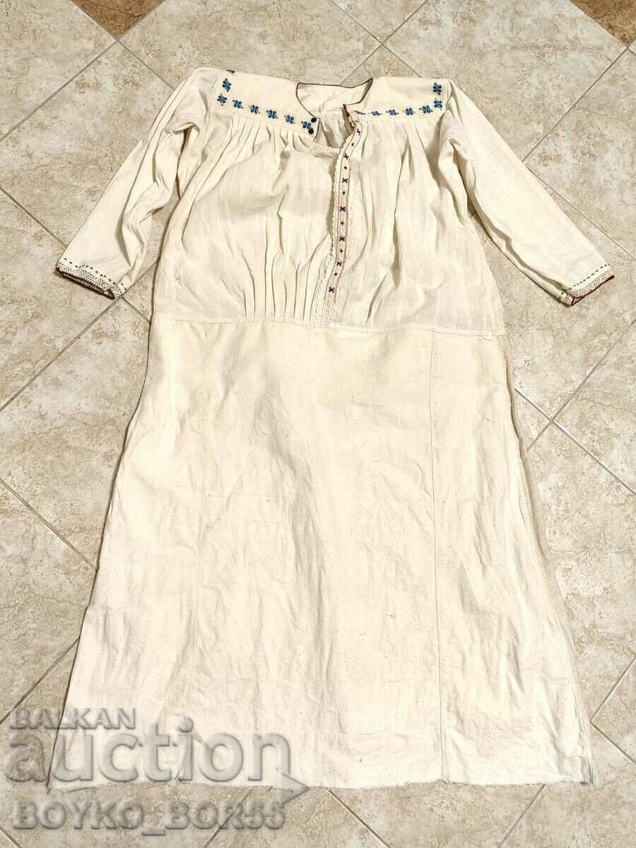 Rochie cămașă de damă vintage originală din costum popular