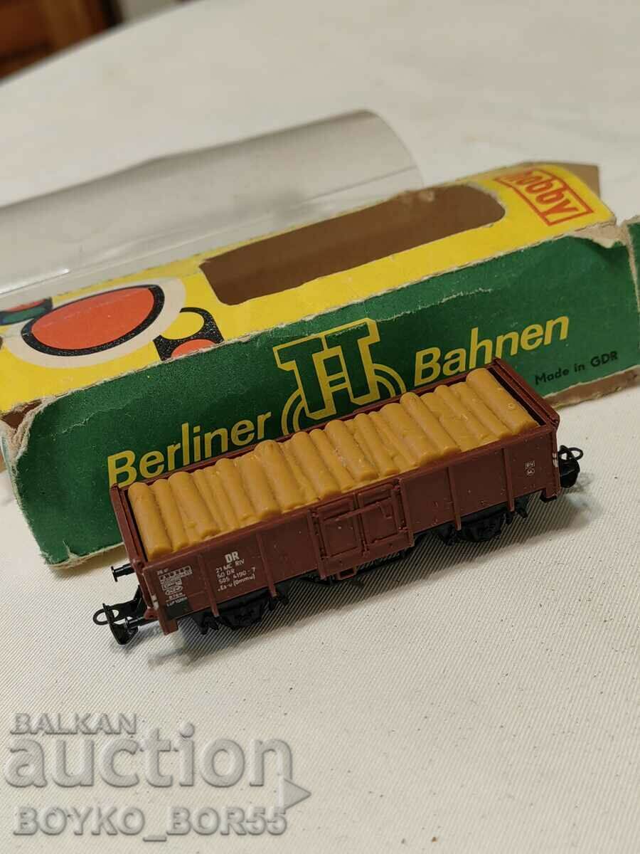 Рядък Старинен Немски Вагон Играчка Berliner TT Bahnen